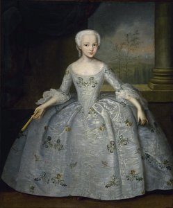 サラ・エレノア・フォン・フェルモールの肖像、c。 1750 作： Ivan Yakovlevich Vishnyakov