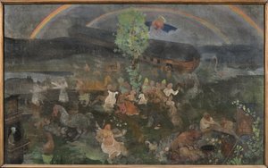 The Ark - The Ark, by Arosenius, Ivar (1878-1909).テンペラ、キャンバスサイズ：90x145.5cmストックホルム国立博物館 作： Ivar Axel Henrick Arosenius