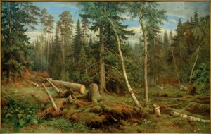 IISchischkin、Holzschlag 作： Ivan Ivanovich Shishkin