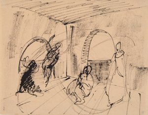 絵画「ヘクバ」の下書き