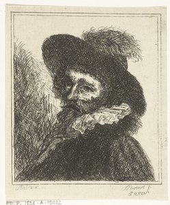 帽子をかぶった男の肖像 作： J.B. Bernaert