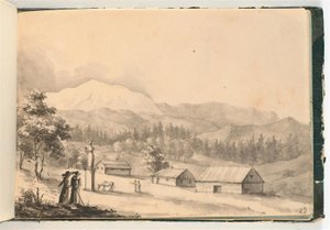 人と家のある山の風景 作： Johan Christian Dahl