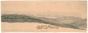 ノルウェーのヴァルドレスにあるノルデ・オーレ渓谷のルンデネのコルデキンド・リゲオプから 作： Johan Christian Dahl