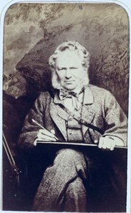 エドウィンランドシーア卿の肖像（1802-73）（アルブメンプリント） 作： J.C. Watkins