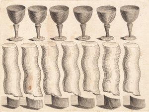 ゴブレットとねじれた丸棒のパーツの学習シート 作： J.F. Clemens