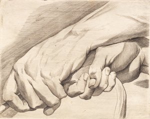 ロープを持つ両手の学習シート 作： J.F. Clemens