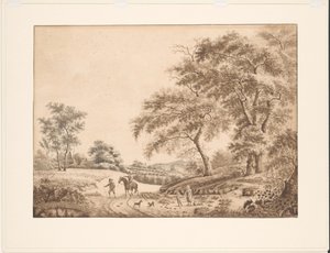 風景 作： J.H. de Friderici (signed by artist)
