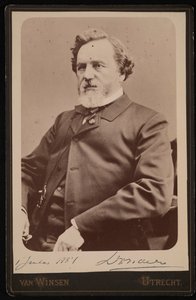 Franciscus Cornelius Donders 1818-1889 の肖像、1884 年 7 月 1 日。 作： JJA Van Winsen