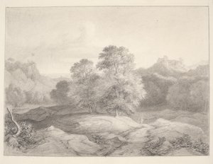 ローマ近郊の風景 作： J.L. Lund