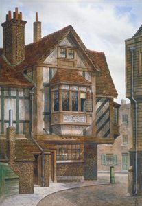 ロンドン市ビショップスゲートの住宅、1860年。 作： JL Stewart