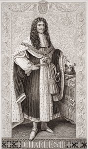 チャールズ2世（1630〜85年）「Illustrations of English and Scottish History」Volume I 作： J.L. Williams