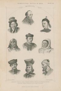 さまざまなモンゴル人種の9つの顔 作： J.L. Williams