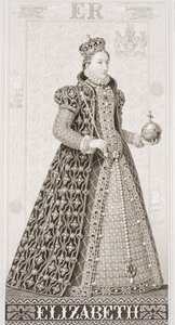 エリザベス女王I（1533-1603）、「英語とスコットランドの歴史のイラスト」第I巻 作： J.L. Williams