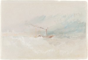 ドーバー沖のパケット・ボート（1836年頃）。
