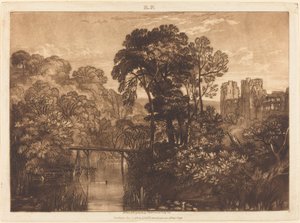 ベリー ポメロイ城、1816 年に出版。 作： Joseph Mallord William Turner