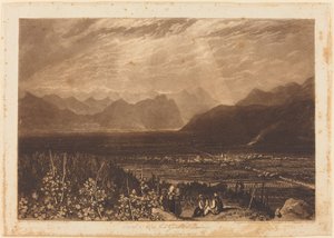 グルノーブルからシャンベリまでのアルプス山脈、1812 年に出版 作： ウィリアム・セイ