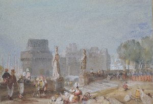 ナント城、1830年頃 作： Joseph Mallord William Turner