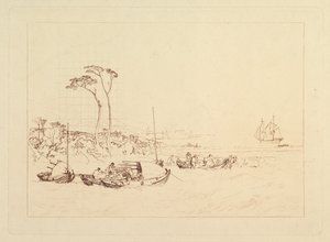 Inverary 城と町、スコットランド Libery Studiorum、パート XIII、1816 年。 作： Joseph Mallord William Turner