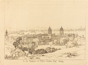 1811年に出版されたグリニッジからロンドン。 作： Joseph Mallord William Turner