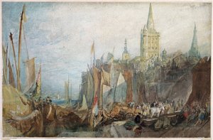 ケルンのライン・ゲート」1819年 作： Joseph Mallord William Turner