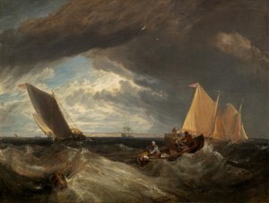 テムズ川とメドウェイ川のジャンクション、1807 年。 作： Joseph Mallord William Turner