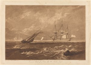 1809年に出版された「リーダー・シーピース」。 作： Joseph Mallord William Turner