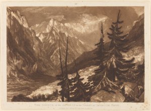 1816年に出版された『アルベロンの源流』。 作： Joseph Mallord William Turner