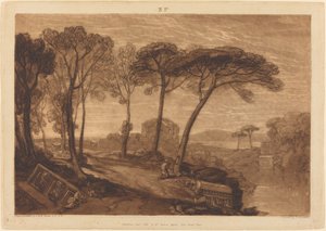 1811 年に公開されたミネルバ メディカ神殿。 作： Joseph Mallord William Turner