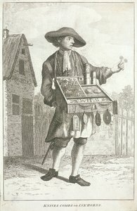 「Knives Combs or Ink-horns」、Cries of London、c1750