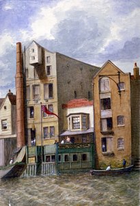 アンカー・アンド・ホープ・イン、ニュー・クレーン・ステアーズ、シャドウェル、ロンドン、1870年頃 作： JT Wilson