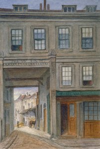 ニュー・インの眺め、オールド・ベイリー、シティ・オブ・ロンドン、1868年 作： JT Wilson