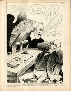 ル・トリブーレ、モノクロ風刺画 作： J. (1847 1892) Blass