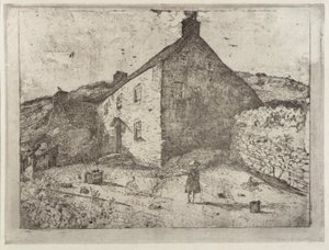 漁師の小屋--マン島 作： J. Alden Weir