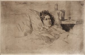 母親と幼児 作： J. Alden Weir
