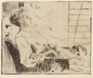 ピアッツァにて 作： J. Alden Weir