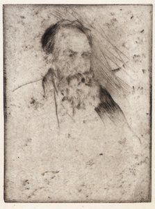 アルバート・P・ライダーの肖像 作： J. Alden Weir