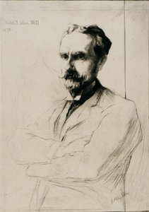 ロバート・F・ウィアー博士の肖像 作： J. Alden Weir