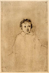 子供のスケッチ 作： J. Alden Weir