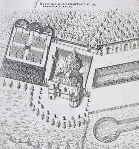 &39;Les Plus Belles Bastiments de France&39;のシャトードガヨンにあるエルミタージュとメゾンブランは、1570年代に出版されました