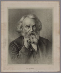 ヘンリー・ワズワース・ロングフェロー、1875年。 作： J. Baker