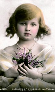 子供時代の花No.3：ヘザー、20世紀初頭。 作： J. Beagles and Co.