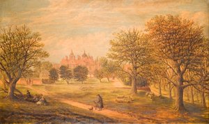 西側のアストン ホール、1800～1900 年。 作： J. Beardmore