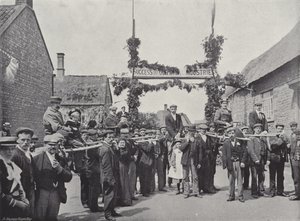 コルビーポールフェア、訪問者の議長とポール 作： J. Benjamin Stone