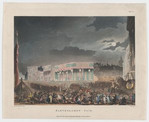 バーソロミュー フェア、1808 年 2 月 1 日、1808 年 2 月 1 日。 作： J. Bluck