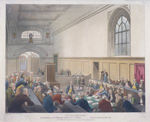 王のベンチの裁判所、ギルドホール、ロンドン、1808 作： J Bluck