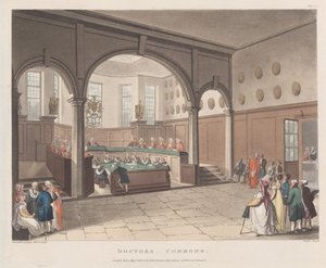 ドクターズ・コモンズ、1808年、1808年。 作： J. Bluck