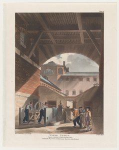 水上エンジン、コールドバス フィールド刑務所、1808 年、1808 年。 作： J. Bluck