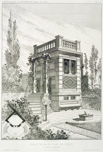 様々な建築家によるデザインのボリュームからの浴室、パブ。モレルとシエ、パリ、1880年頃 作： J. Boussard