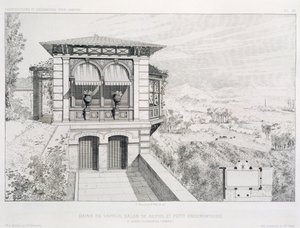 様々な建築家、パブによるデザインのボリュームからの上の展望台のスチームバス。モレルとシエ、パリ、1880年頃 作： J. Boussard
