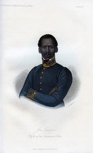 Jan Tzatzoe、アマコサ族のカフィール、1848年。 作： J. Bull